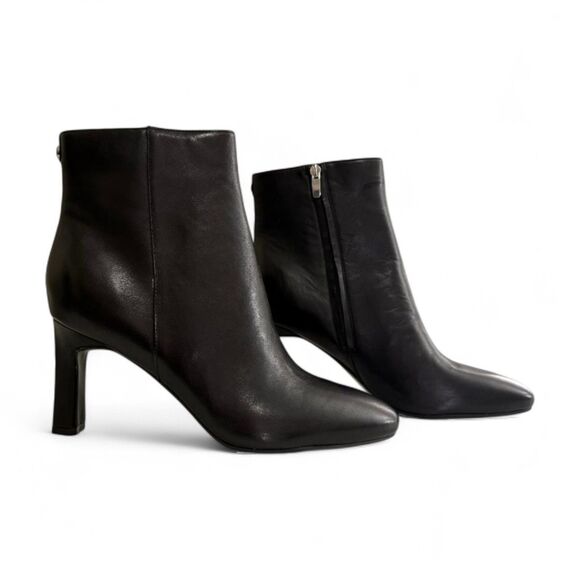 NINE WEST Nance 9x9 Tapered Heel Black Dress Boots Booties, NEW! Size 11 - Picture 2 of 7